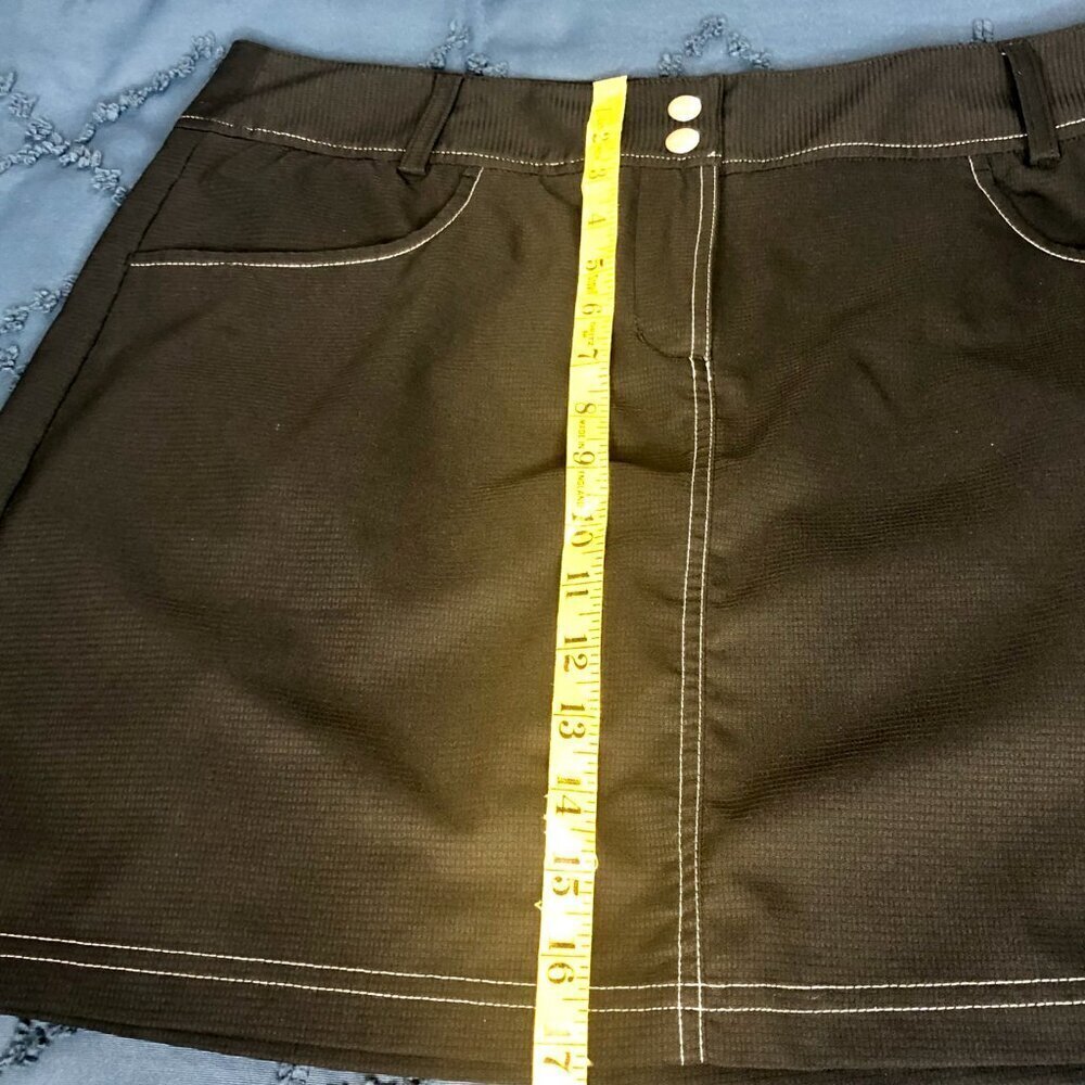 Adidas ClimaCool Golf Skort, Black, Size 10 - Picture 9 of 10